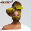 African Headscarf for Women Headwear Floral Turban Head Scarf Head Wrap Hair Accessories Match Print Mask with Zipper A20H016