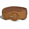 Women's Fashion Suede Elasticated Belt Down Jacket Wide Belt Good Matching lady's Dress Pin Buckle Girdle Buckle Soft waistband