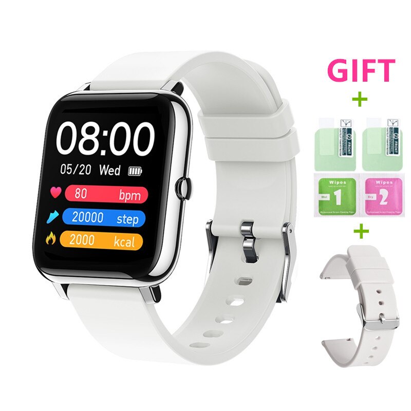 2021 Smart Watch Men Women Waterproof Fitness Sports Watch Heart Rate Tracker Call/SMS Reminder Bluetooth Smartwatch Android iOS