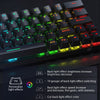 BlitzWolf BW-KB1 Wireless bluetooth Keyboard Gateron Switch RGB 63 Keys Layout NKRO Type-C Mechanical Gaming Black Brown Switch