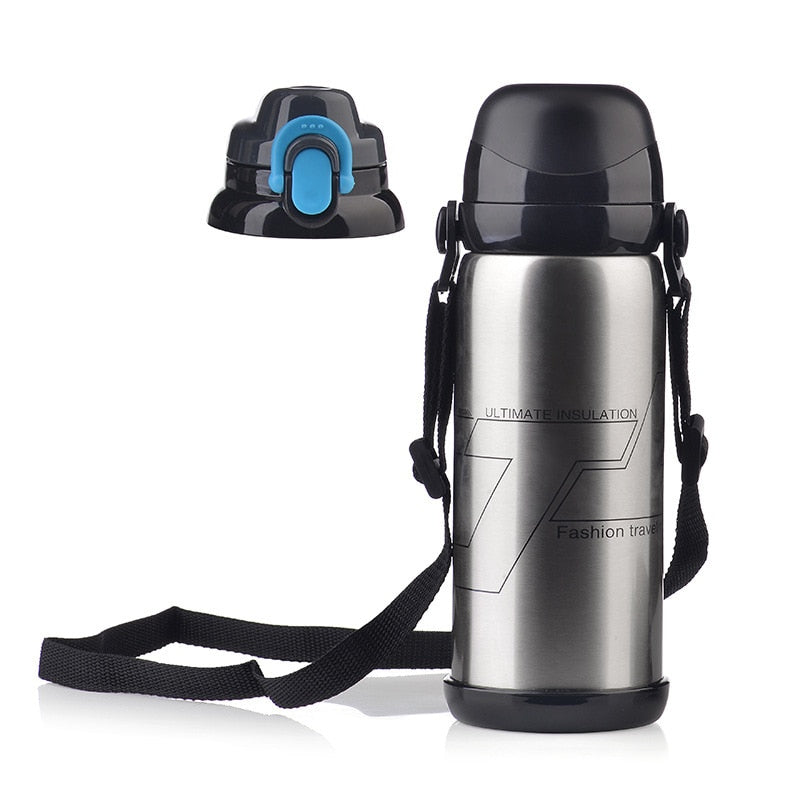 800ML Thermos Stainless Steel Insulation pot Portable Travel Kettle Tea vacuum bottle Outdoor Sports Vacuum flask Hot Water Cup