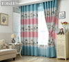 TONGDI Children Printing Lovely Animal Blackout Curtains High-grade Decoration For Home Parlor Sitting Room Bedroom Living Room