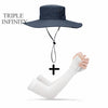 2020 New Fashion Summer Bucket Hat Cowboy Men Outdoor Fishing Hiking Beach Hats Mesh Breathable Anti UV Sun Cap Large Wide Brim