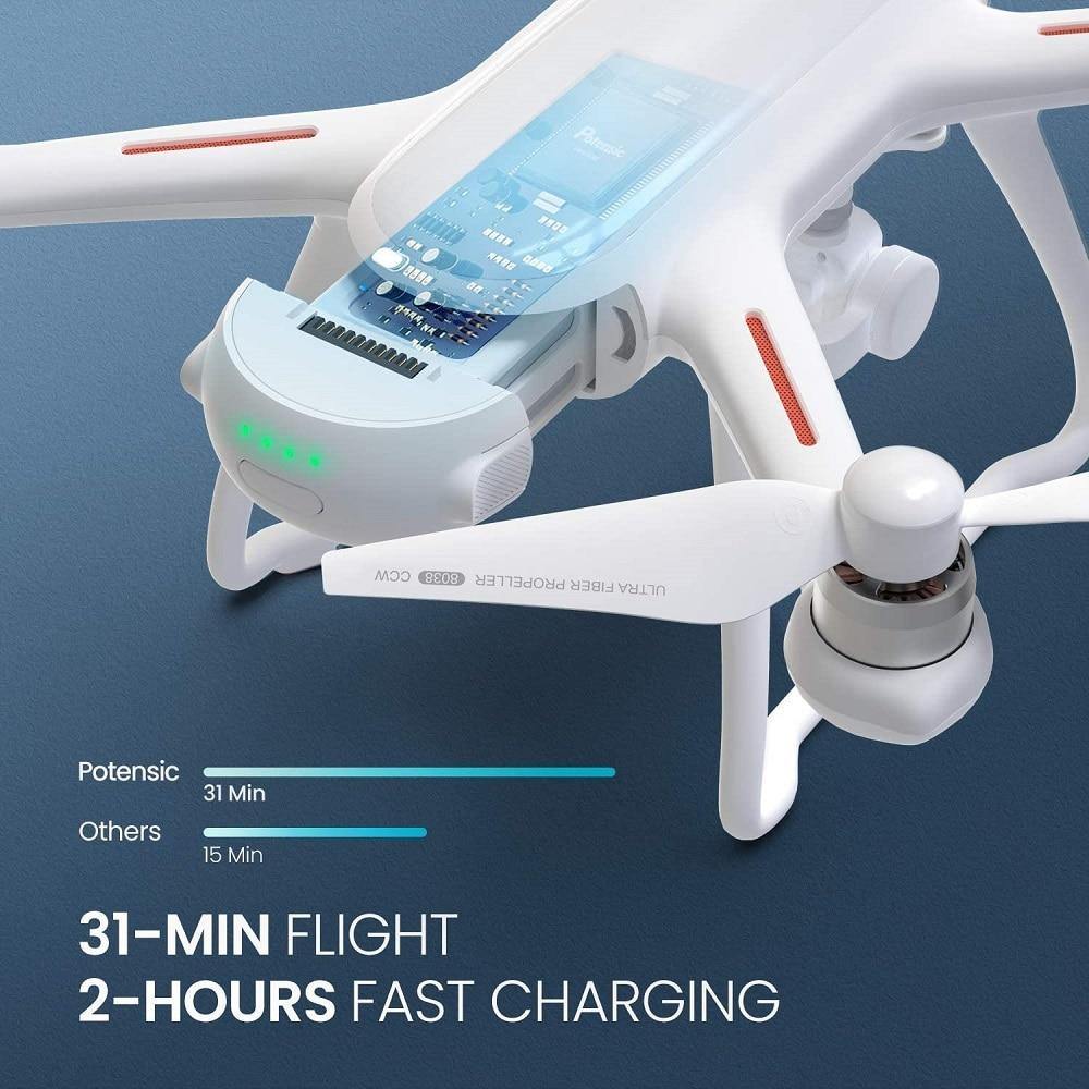 Potensic Dreamer Drone with 4K 13MP SONY Sensor Camera GPS RC Quadcopter 31Mins Long Fly Time Brushless Motors Professional Dron - Surprise store