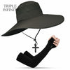 New Summer Sun Hat For Man Outdoor Quick-drying Sun-proof Men's Panama Hat Fishing Breathable Male Large Wide Brim Bucket Hats