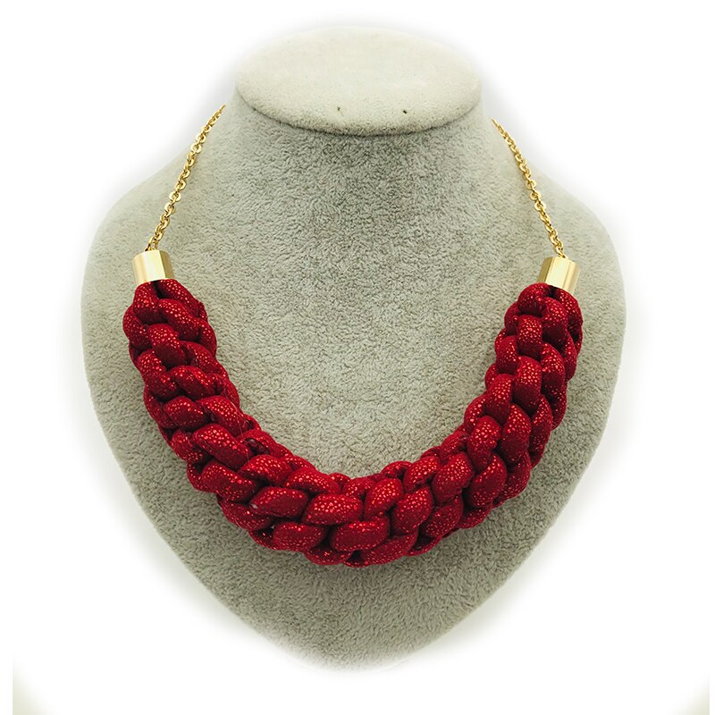 Dandie Fashionable cotton rope necklace, simple female accessories