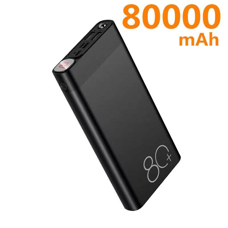 Power Bank 80000mAh Quick Charge Dual USB Large Capacity Fast Charging Portable Powerbank for IPhone Xiaomi Samsung - Surprise store