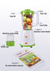 BPA FREE Household Blender Food Processor 2 Group Blade Juicers Liquidificador Smoothie Machine Egg Beater Meat Grinder