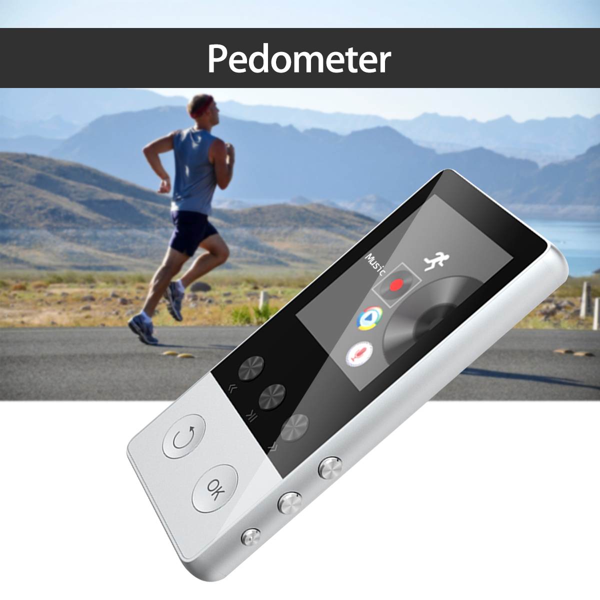 up to 128GB bluetooth MP3 Player Earphones HiFi fm Radio Sport MP 4 HiFi Portable Music Players Voice Recording Recorder TF Card