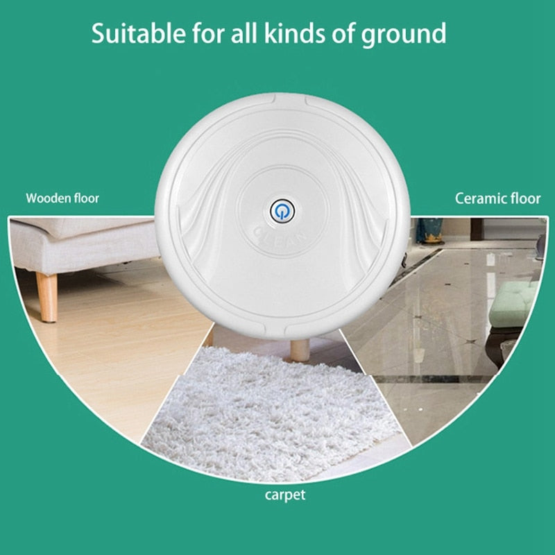 Robot Vacuum Cleaner, Sweeper Smart Household Sweeping Robot Thin Quiet for Hardwood Floor Carpet Tile Pet Hair