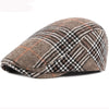 HT2836 Autumn Winter Hat Men Women Wool Beret Vintage Plaid Ivy Newsboy Flat Cap Retro Mens Berets Artist Painter Male Beret Hat
