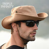 Outdoor Summer Men's Sun Hat Wide Brim Breathable Mountaineering Hiking Bucket Hat Anti-UV Sun Protection Sunshade Fishing Hat