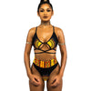 ZPDWT Sexy Tribal Print Bathing Suit Women African Swimwear Swimsuit High Waist Bikini Yellow Beach Swim Wear For Small Chests