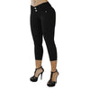 2021 Women Sexy Casual Cropped Pants Solid Color Button Fly Waist Slim Trousers Breathable Elastic Pencil Pants