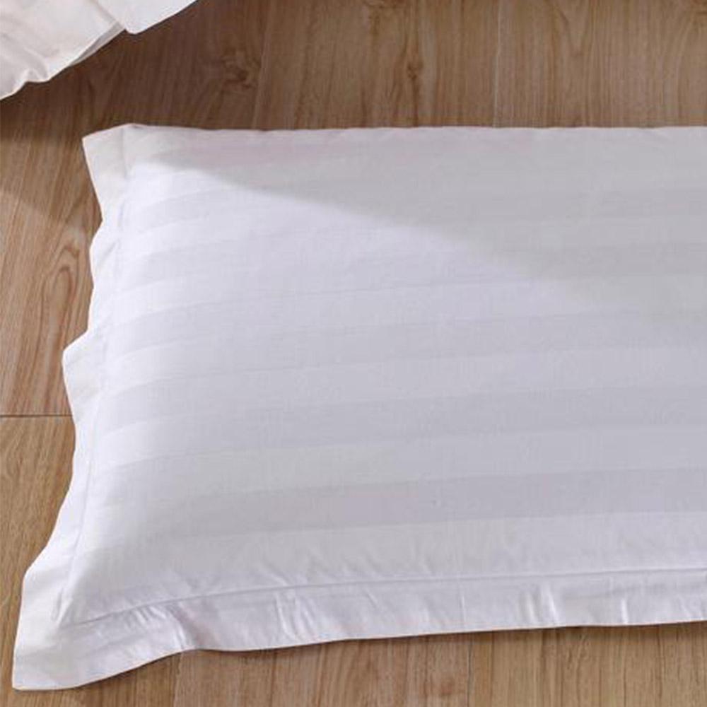 22 50*80/58*88cm Hotel Supplies Home Bedding Cotton Pure White Encryption Pillowcase Satin Pillow Case High Quality