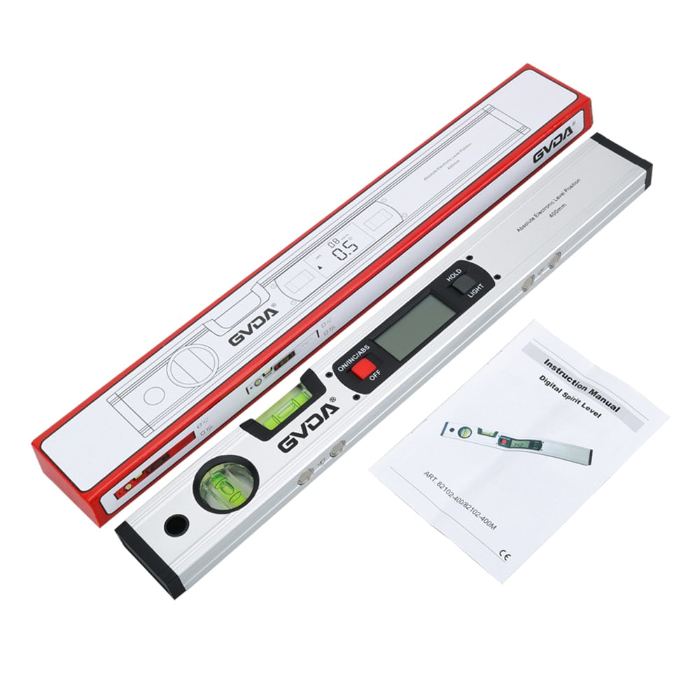 GVDA Digital Spirit level Bubble Magnetic Electric Level 360 degree Angle Finder Protractor Inclinometer Horizontal Scale Ruler