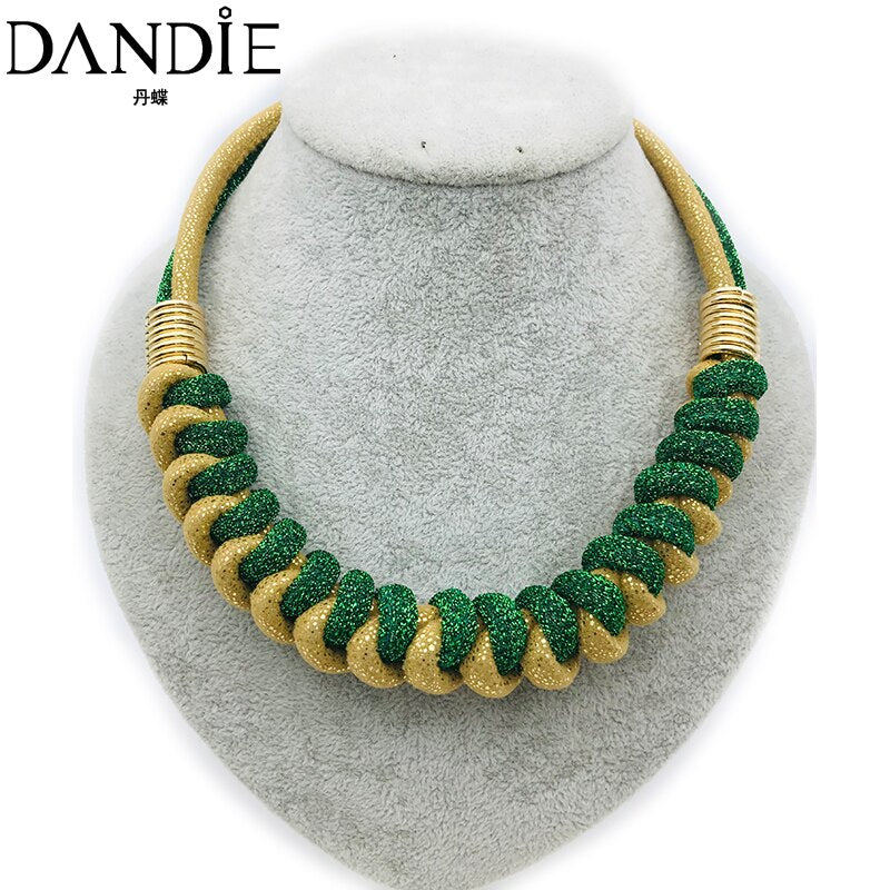 Dandie Fashionable cotton rope necklace, simple female accessories