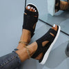 Summer Women Sandals Casual Platform Sandalias Crystal Open Toe Slip-On Solid Flats Chaussure Femme Beach Shoes for Women 2021