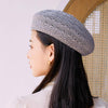 2021 Summer Beret Hats For Women Flat Cap Knit Hollow lace beret Hats Lady Girl Berets Hat Bone Female Tocas Painter Hat sun cap - Surprise store