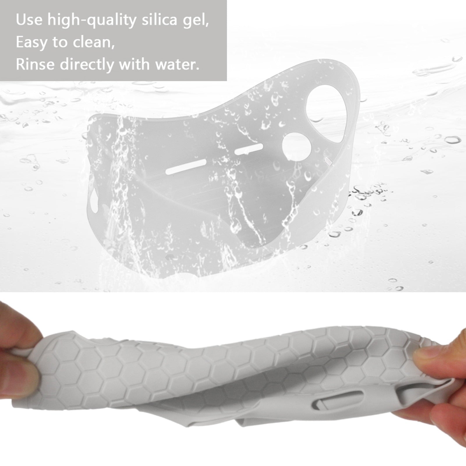 Silicone Protective Cover Shell Case For Oculus Quest 2 VR Headset Head Cover Anti-Scratches For Oculus Quest 2 VR Accessories