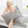 Four-layer gauze pillowcase simple adult large 2 packs four seasons thickening and soft cotton single pillowcase