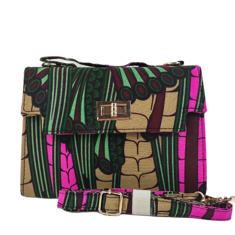 African bag Inclined Shoulder bag High Quality wax material Traditional Ankara Bag Cotton Wax Print material for Woman Bag