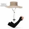 2020 New Fashion Summer Bucket Hat Cowboy Men Outdoor Fishing Hiking Beach Hats Mesh Breathable Anti UV Sun Cap Large Wide Brim
