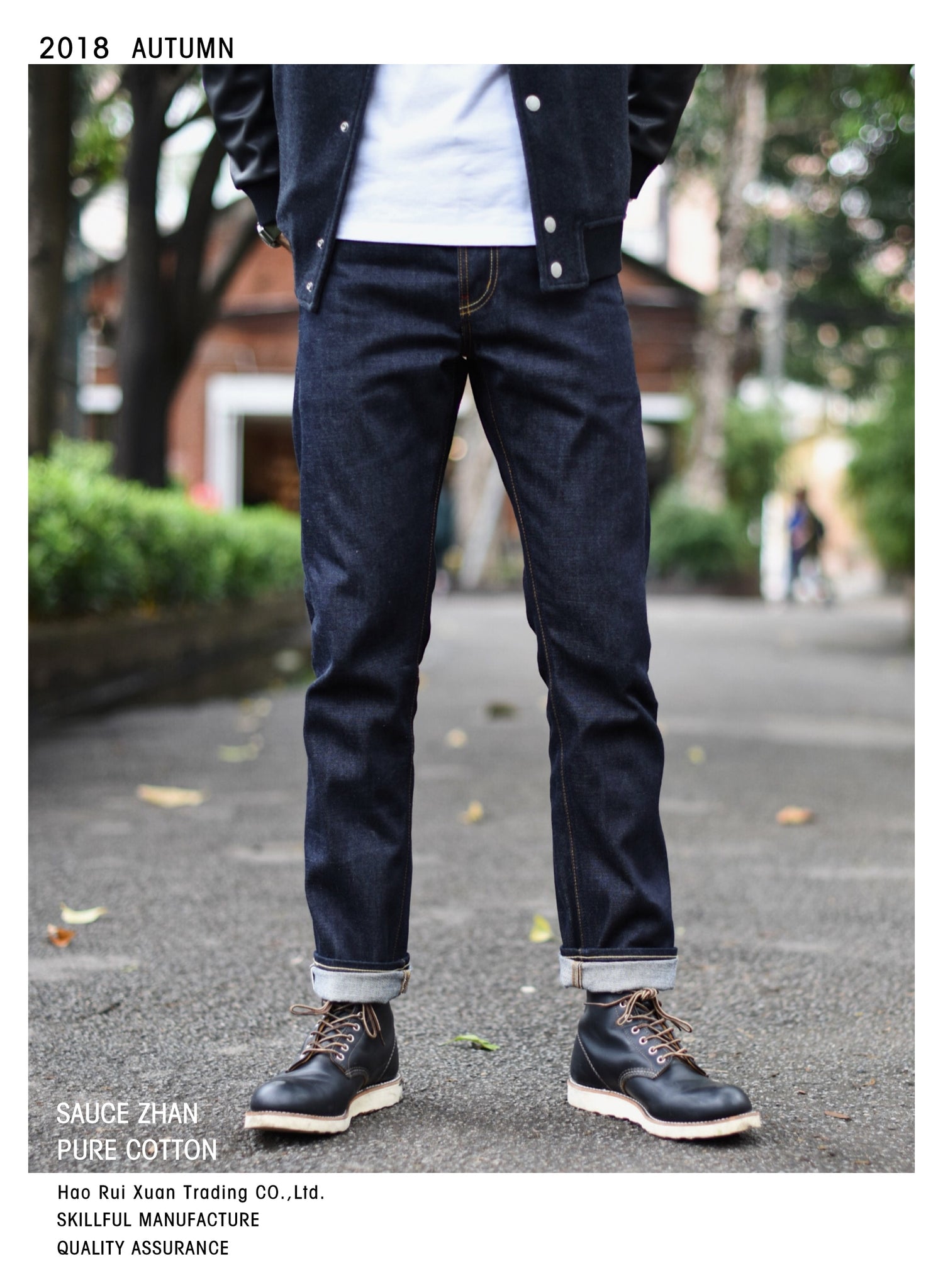 SauceZhan 310XX-HS Men's Jeans Slim Fit Jeans Selvedge Jeans Jeans Raw Denim Indigo Jeans Men Free Shipping Mens Skinny Jeans