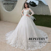 BEPEITHY Lace Romantic Wedding Gowns For Women Long Sleeves France India Bride Princess Bridal Dresses 2021 Vestidos De Novia