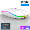 Wireless Mouse RGB Bluetooth Computer Mouse Silent Rechargeable Ergonomic Mause With LED Backlit USB Optical Mice For PC Laptop