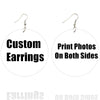 SOMESOOR African Fabric Bohemian Wooden Drop Earrings Afrocentric Ethnic Women Headwrap Designs Both Sides Printed For Women