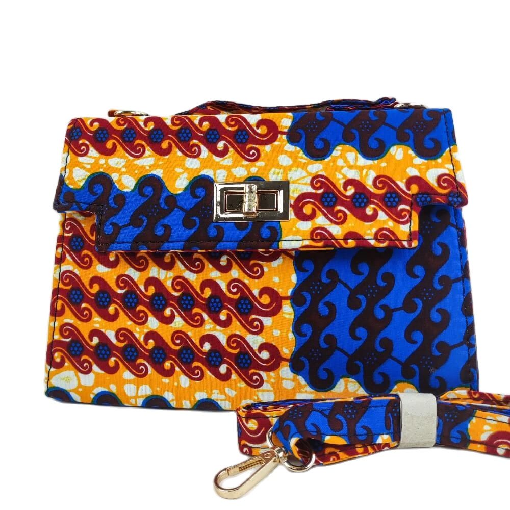 African bag Inclined Shoulder bag High Quality wax material Traditional Ankara Bag Cotton Wax Print material for Woman Bag