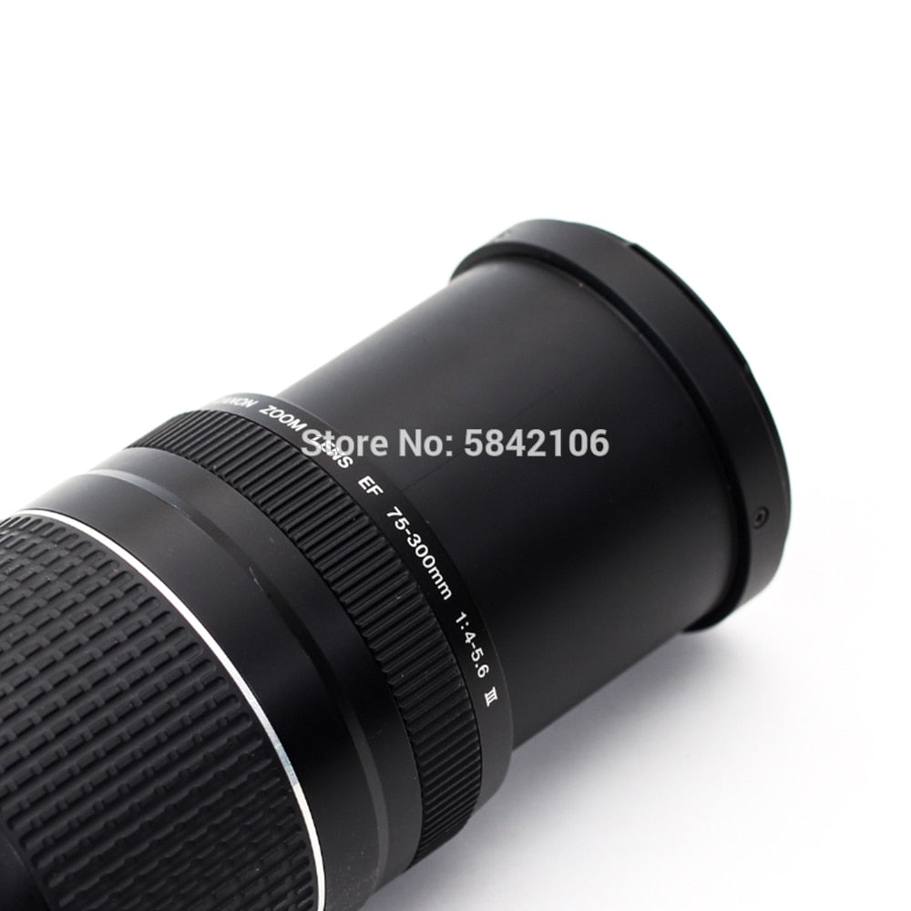 Canon camera lens EF 75-300mm F/4-5.6 III Telephoto Lenses for 1300D 650D 600D 700D 77D 800D 60D 70D 80D 200D 7D T6 T3i T5i