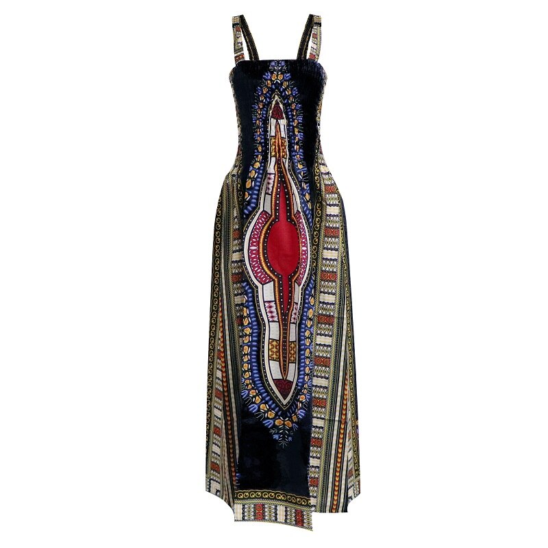 Sexy Backless Dress Summer Dashiki Casual Sundress Beach Women Plus Size Sexy Dress Vestidos De Playa african dresses for women