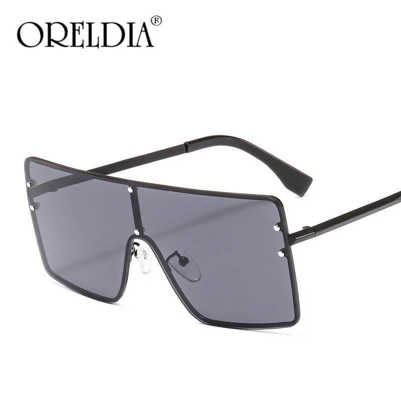 2020 Square Oversized Sunglasses Women Luxury Brand Sun Glasses Female Eyewear Plastic Frame Clear Lens UV400 Men Glasses Gafas - Surprise store
