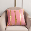 2021 Fashion Striped Pillowcase Festival Home Bronzing Sofa Cushion Cover 45x45cm Car Soft Fabric Lumbar Pillow Cases Decorative