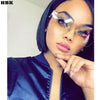 Candy Color Cat Eye Sunglasses Women Clear Lens Big Frame Shades Acetate Eyewear Ladies One Piece Rivet Sexy Sun Glasses Female