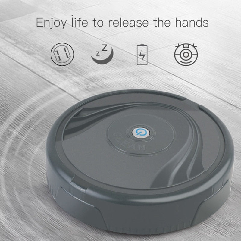 Robot Vacuum Cleaner, Sweeper Smart Household Sweeping Robot Thin Quiet for Hardwood Floor Carpet Tile Pet Hair