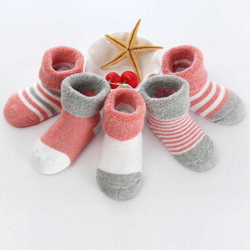 2020 Newest 5PCS/Lot 3-12M Soft Cotton Baby Girls Boys Socks Pure Baby Accessories Kids Socks
