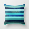 Flower Leaves Pattern Throw Pillow Case Teal Blue Cushion Covers for Home Sofa Chair Decorative Pillowcases