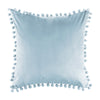 Soft Velvet Pillowcases Solid Cushion Cover Square Decorative Pillows With Balls For Sofa Bed Car Home Throw Pillow