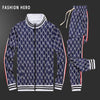 2021 spring and autumn new men's leisure suit, European and American style, the same fashion, handsome and sports zipper suit