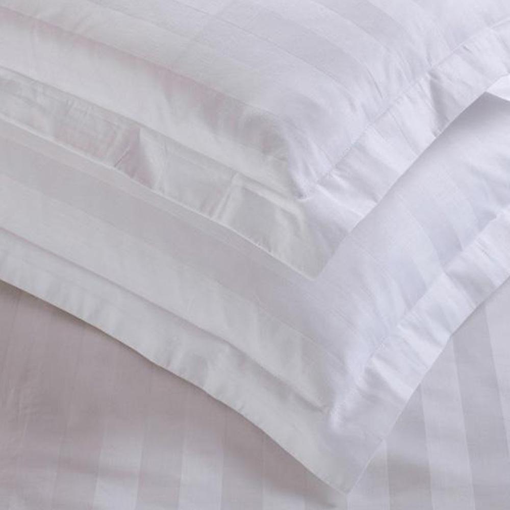 22 50*80/58*88cm Hotel Supplies Home Bedding Cotton Pure White Encryption Pillowcase Satin Pillow Case High Quality