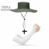 2020 New Fashion Summer Bucket Hat Cowboy Men Outdoor Fishing Hiking Beach Hats Mesh Breathable Anti UV Sun Cap Large Wide Brim