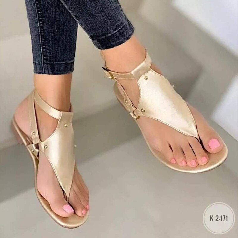 2021 New Women's Sandals Soft and Comfortable Flat Sandals Summer Women's Open-toed Beach Shoes Women's Casual Shoes Sandalias