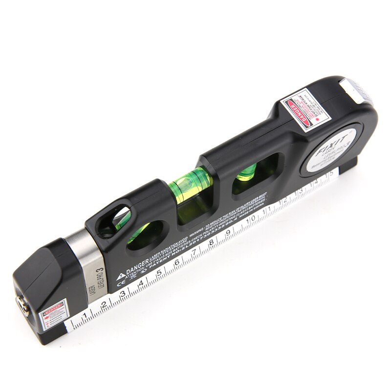 Multi-function Spirit Level Laser Horizon Hairline Vertical Marking Tape Measure Bubble Level Measurement Tool Metric Inch Ruler