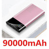 90000mAh Power Bank Portable Ultra-thin Phone Charger Digital Display 2 USB Outdoor Travel Powerbank for Xiaomi Samsung IPhone - Surprise store