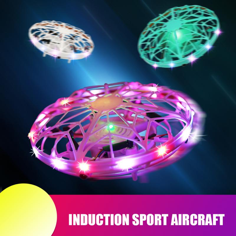Mini Drone Quad Induction Levitation UFO Flying Toys Hand-controlled Drone Infrared Induction Aircraft Flying Ball Toys For Kids