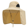 CAMOLAND 2 IN 1 Summer UPF50+ Sun Hats Women Mens Waterproof Fishing Hat With Neck Flap Hiking Cap Outdoor Bucket Hat
