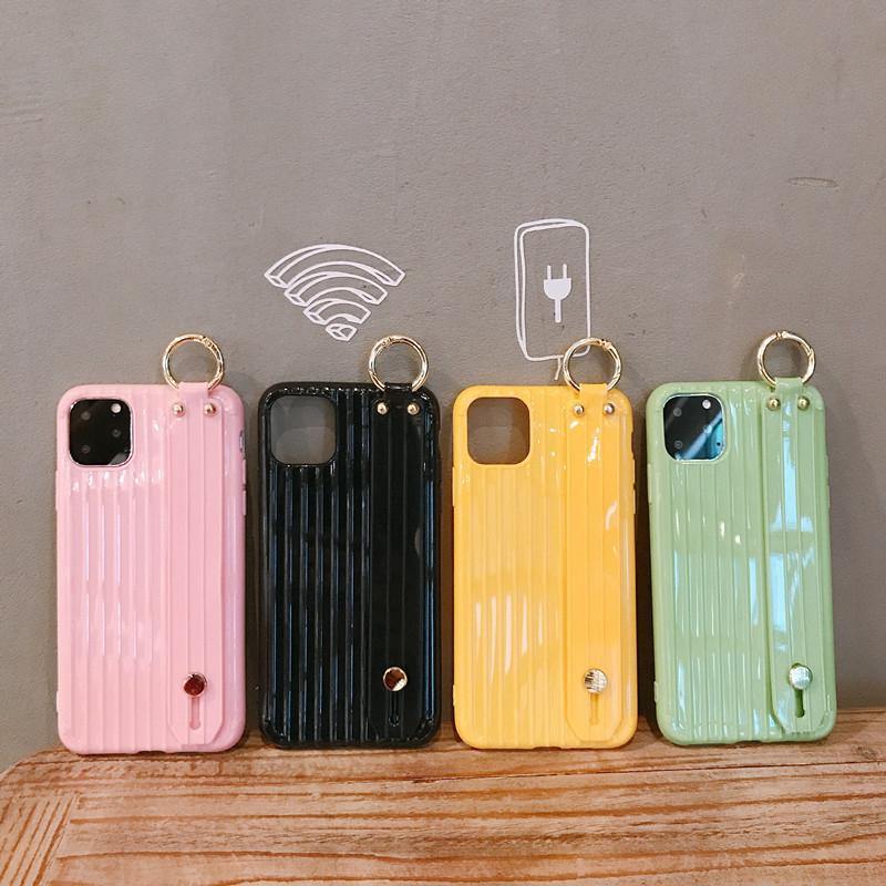 XR X Suitcase Style Case for iPhone 11 Pro Max XS 6 7 8 Plus Soft TPU Phone Capa with Wrist Strap Kickstand Function Back Cover - Surprise store